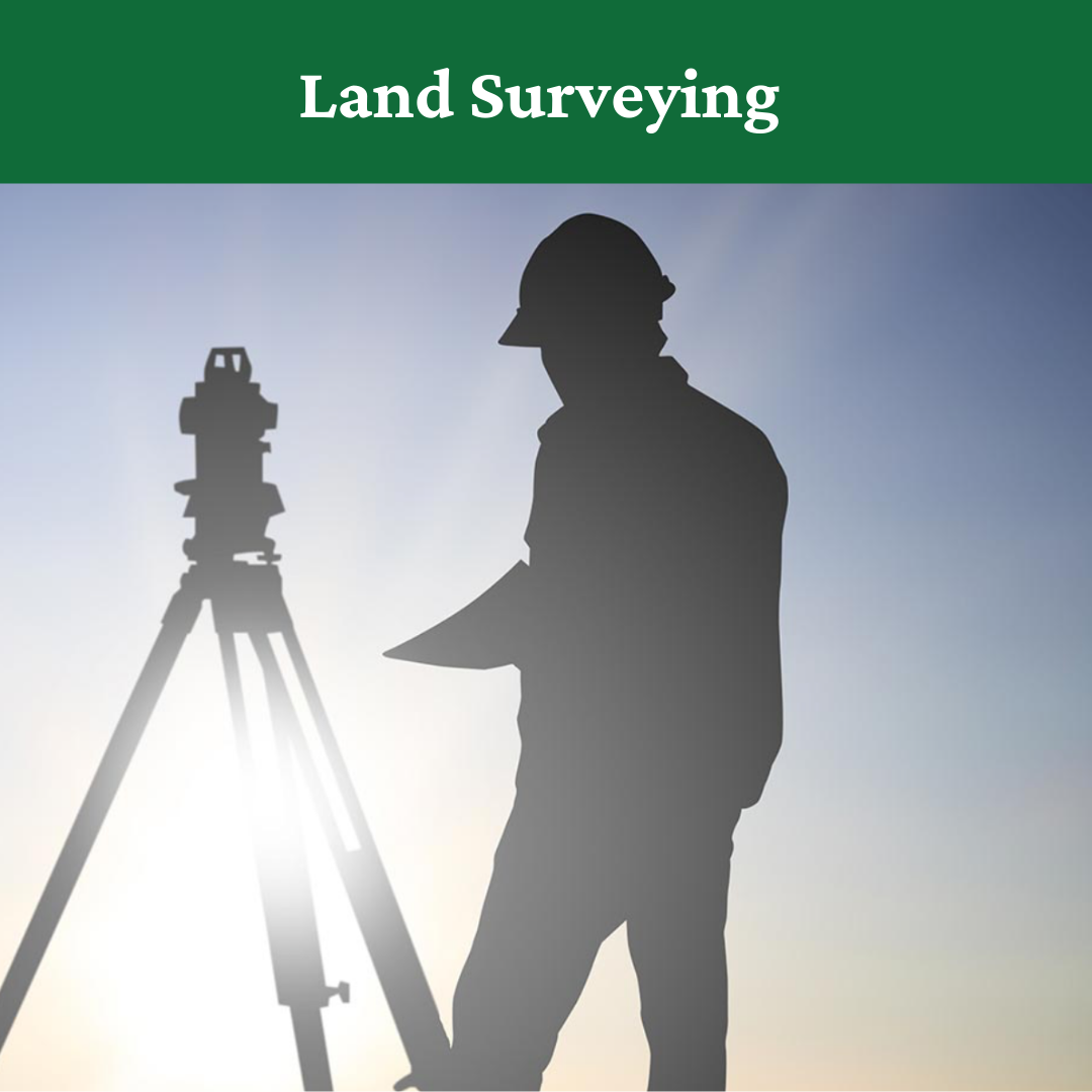 Graphic showing a padula engineering surveyor in the field