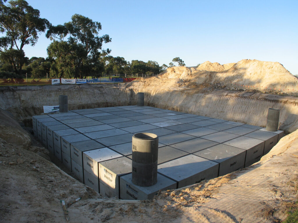 stormwater detention tanks