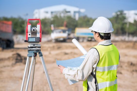 A surveyor at work