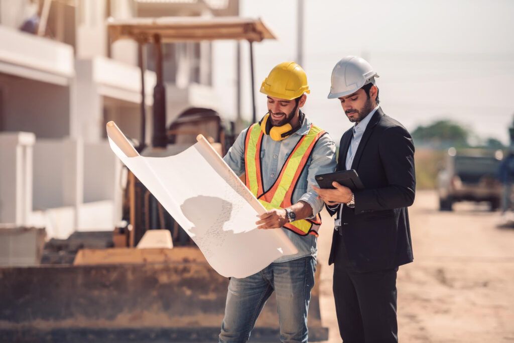 An image of civil engineers at work